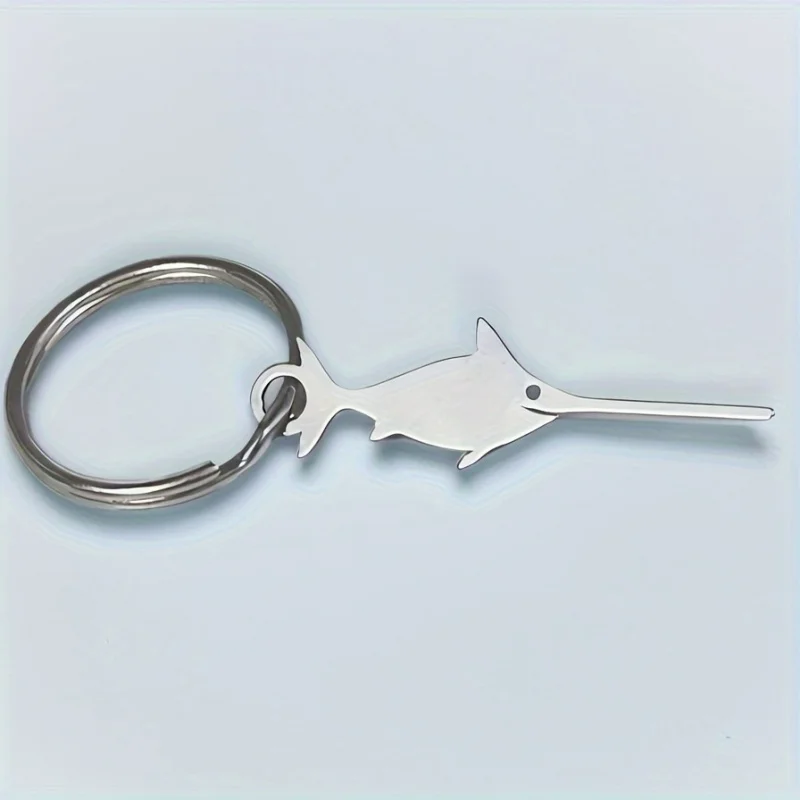 1Pc 304 stainless Steel Swordfish SIM Ejector Tool,Creative Phone Card Ejector,Creative Keychain,SIM Card Pin,Backpack Pendant thumbnail 6