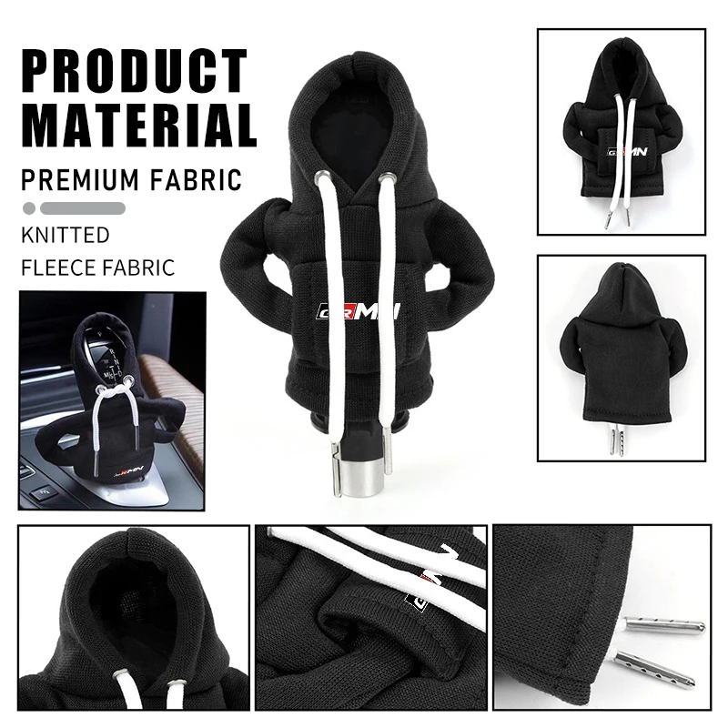 Car Hoodie Styling Gear Shift Manual Handle Sweatshirt Accessories For Toyota Crown Yaris Corolla Prius Auris CHR Avalon GR thumbnail 2