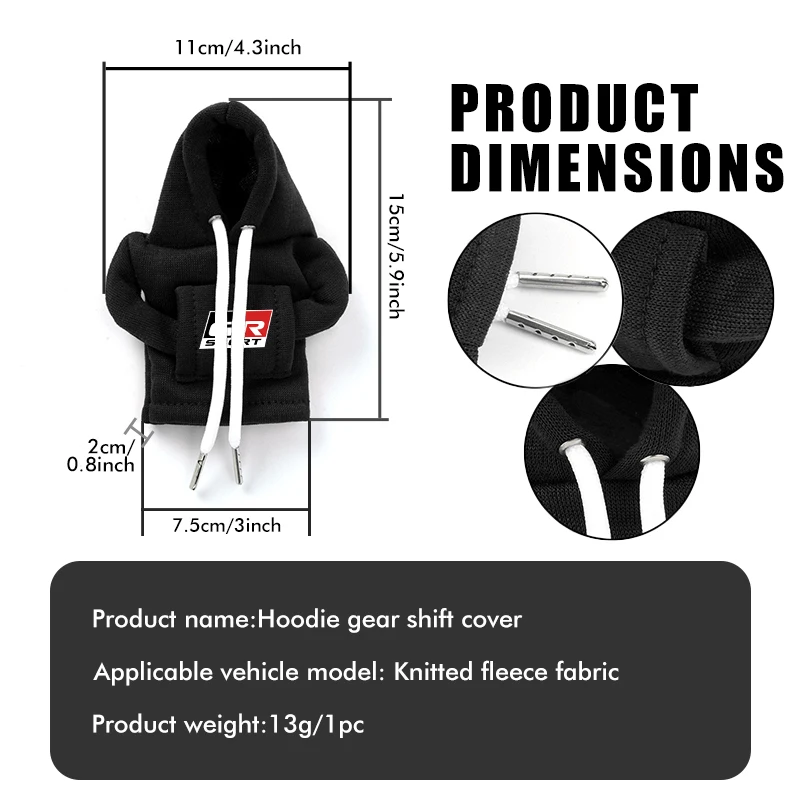 Car Hoodie Styling Gear Shift Manual Handle Sweatshirt Accessories For Toyota Crown Yaris Corolla Prius Auris CHR Avalon GR thumbnail 6