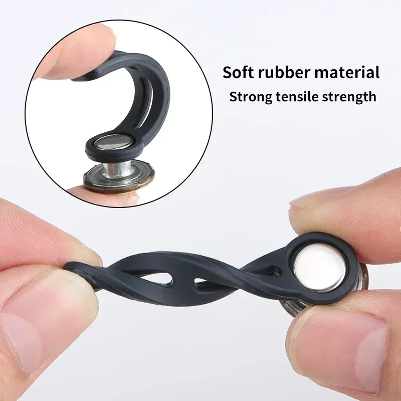 6PCS Jeans and Pants Button Waist Adjustment for DIY Pants Jeans Free Sewing Waist Extenders Buttons for Women and men NK004 thumbnail 4