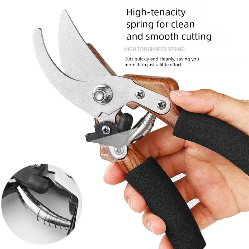 Bonsai & Garden Pruner, Ergonomic Power Lever Handles for Easy Cutting, Rust-Resistant Blade for Precise Branch Trimming