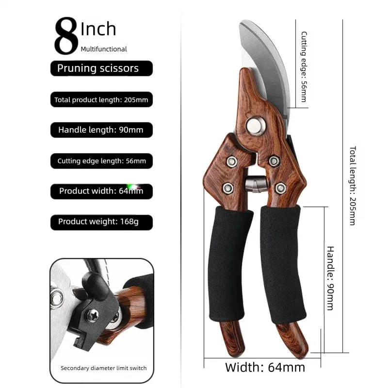 Bonsai & Garden Pruner, Ergonomic Power Lever Handles for Easy Cutting, Rust-Resistant Blade for Precise Branch Trimming thumbnail 6