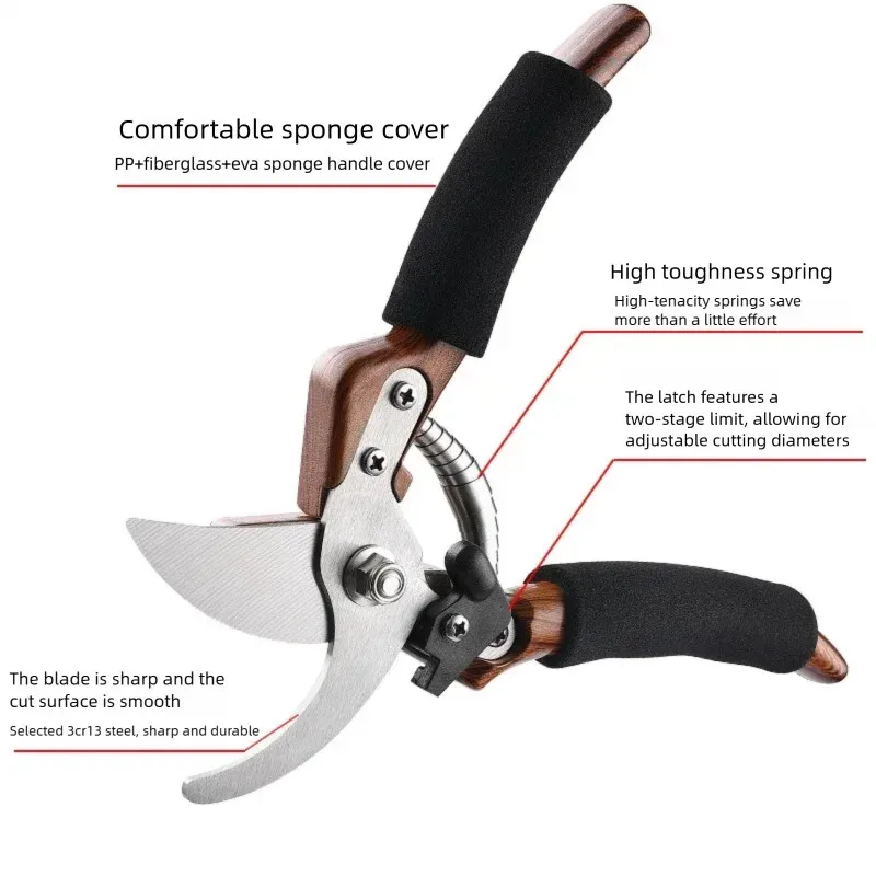 Bonsai & Garden Pruner, Ergonomic Power Lever Handles for Easy Cutting, Rust-Resistant Blade for Precise Branch Trimming thumbnail 3