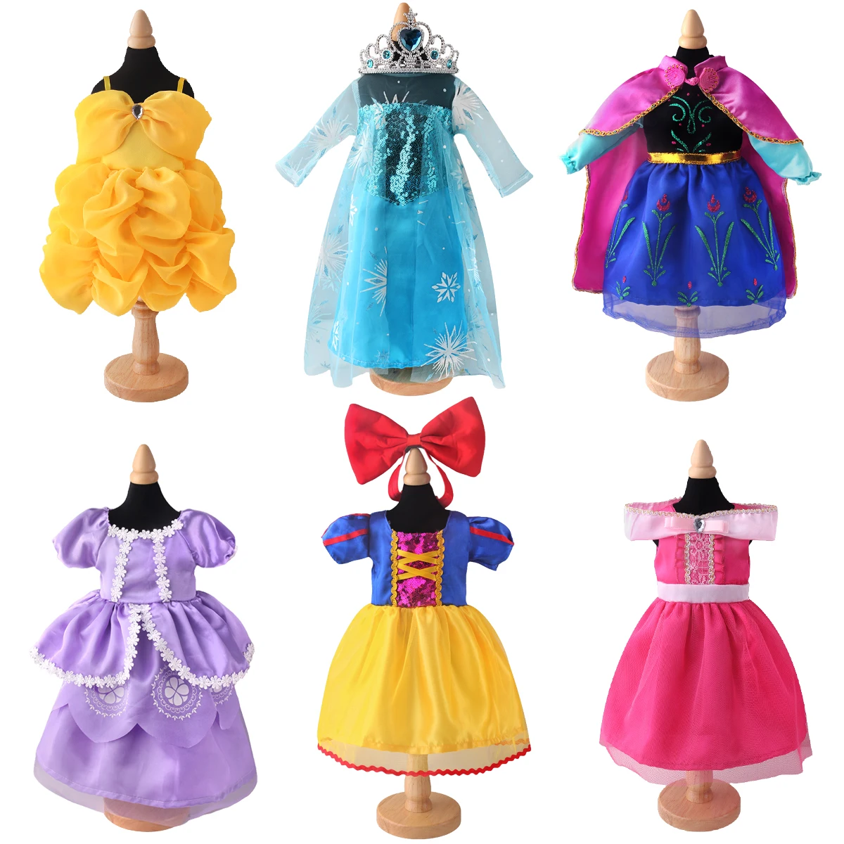 18 inch doll girl princess dress doll cos costume props doll party dance princess dress doll costume props accessories thumbnail 2