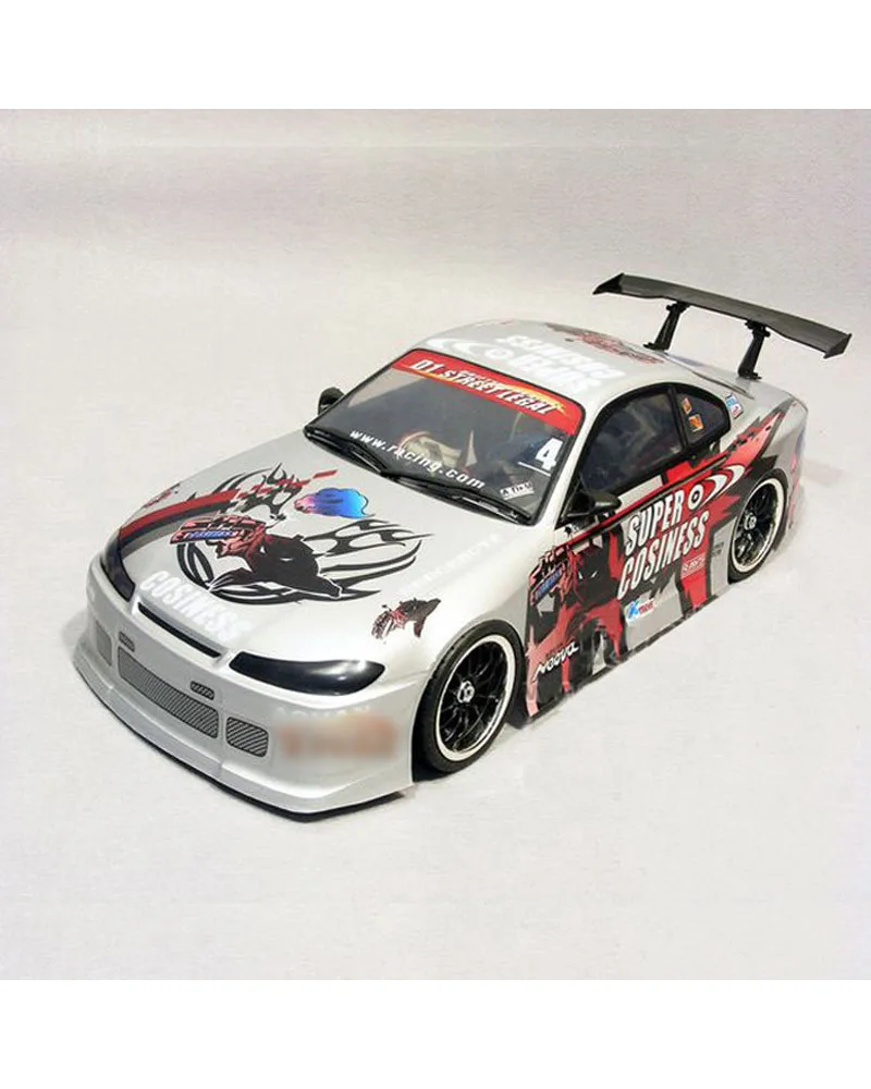 1/10 Universal Black Rear Wing Spoiler for HSP 94123 94122 RC Touring Car Body Shell thumbnail 2