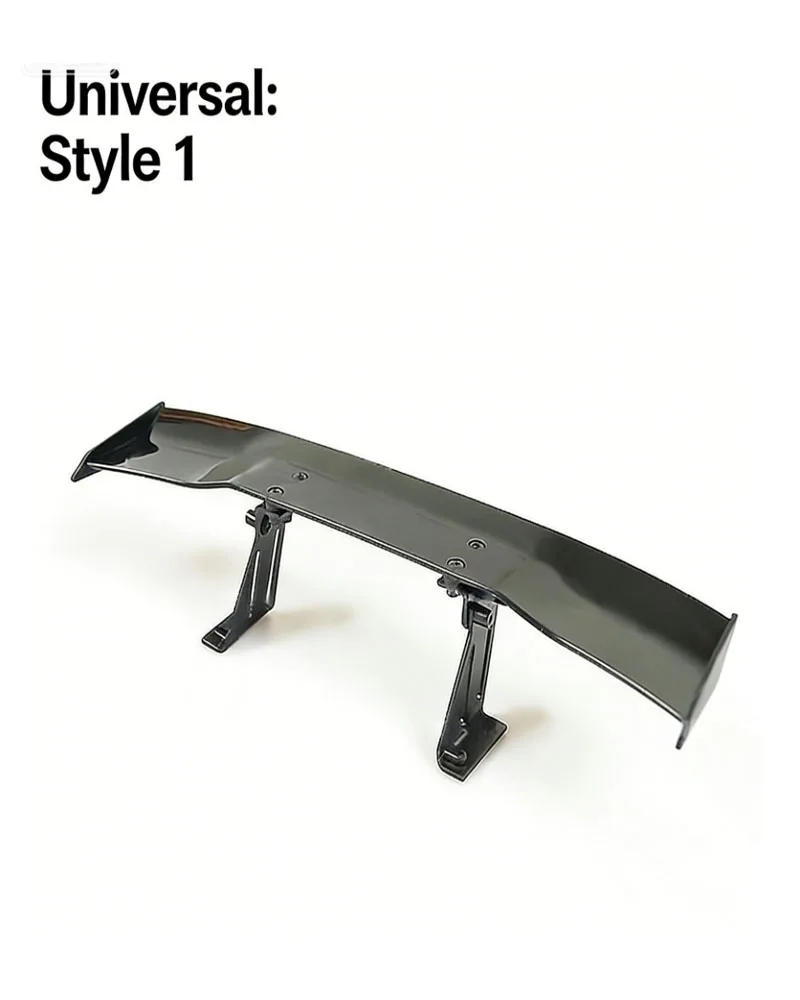 1/10 Universal Black Rear Wing Spoiler for HSP 94123 94122 RC Touring Car Body Shell thumbnail 4