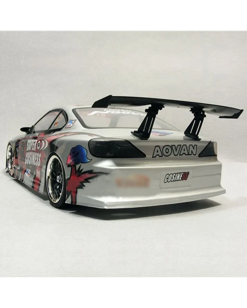 1/10 Universal Black Rear Wing Spoiler for HSP 94123 94122 RC Touring Car Body Shell thumbnail 5