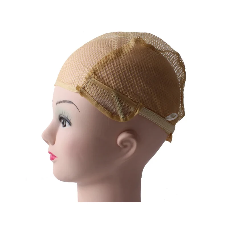 5PCS Breathable Wig Cap Hairnet Adjustable Nylon Weaving Mesh Wig Caps With Lace Straps For Making Wig thumbnail 2