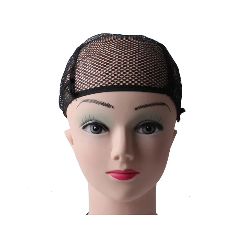 5PCS Breathable Wig Cap Hairnet Adjustable Nylon Weaving Mesh Wig Caps With Lace Straps For Making Wig thumbnail 3