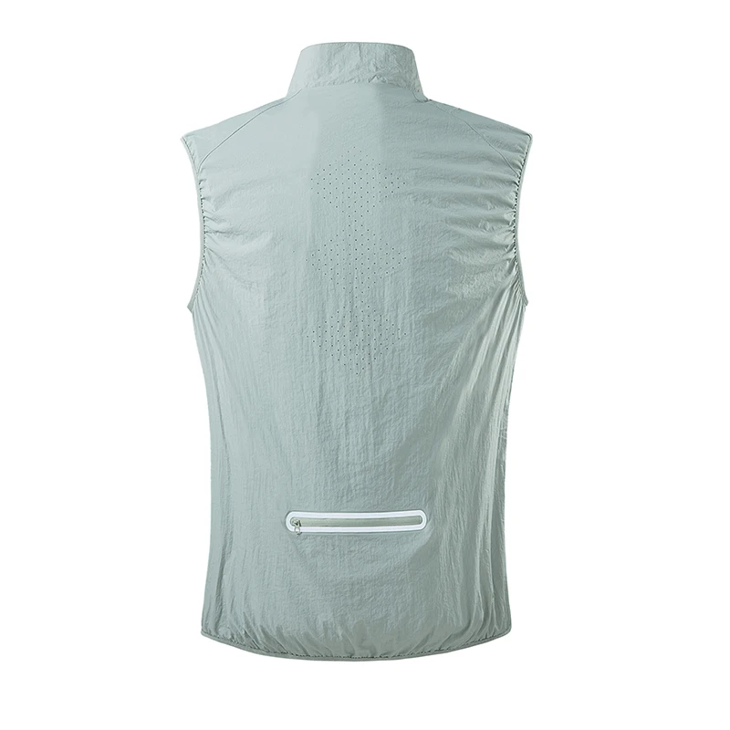 EUMERGX Summer Working Vest Men Women Waterproof Self-Storage Running Vests Mountaineering Camping Hiking Sleeveless Jacket thumbnail 2