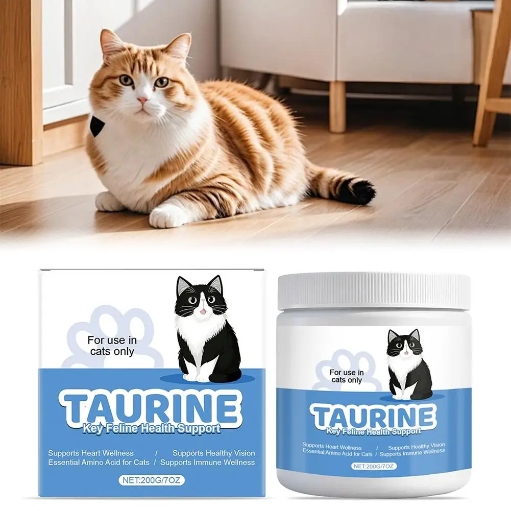 200g Taurine Powder for Cats – Essential Amino Acid Supplement for Heart Health & Function, Supports Cardiac Muscle Health Care thumbnail 4