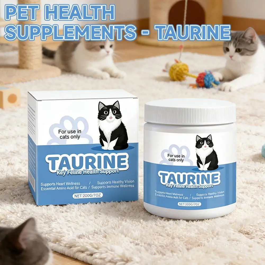 200g Taurine Powder for Cats – Essential Amino Acid Supplement for Heart Health & Function, Supports Cardiac Muscle Health Care thumbnail 2