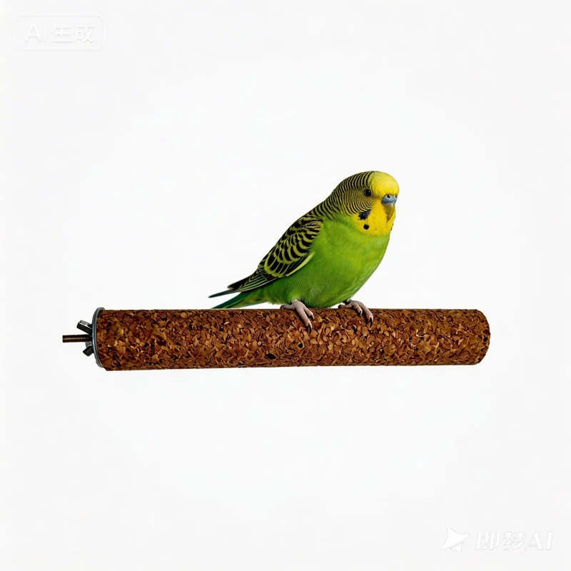 Multi-functional parrot clawing and climbing cork station pole toy, hamster teething stick, entertainment toy supplies thumbnail 5