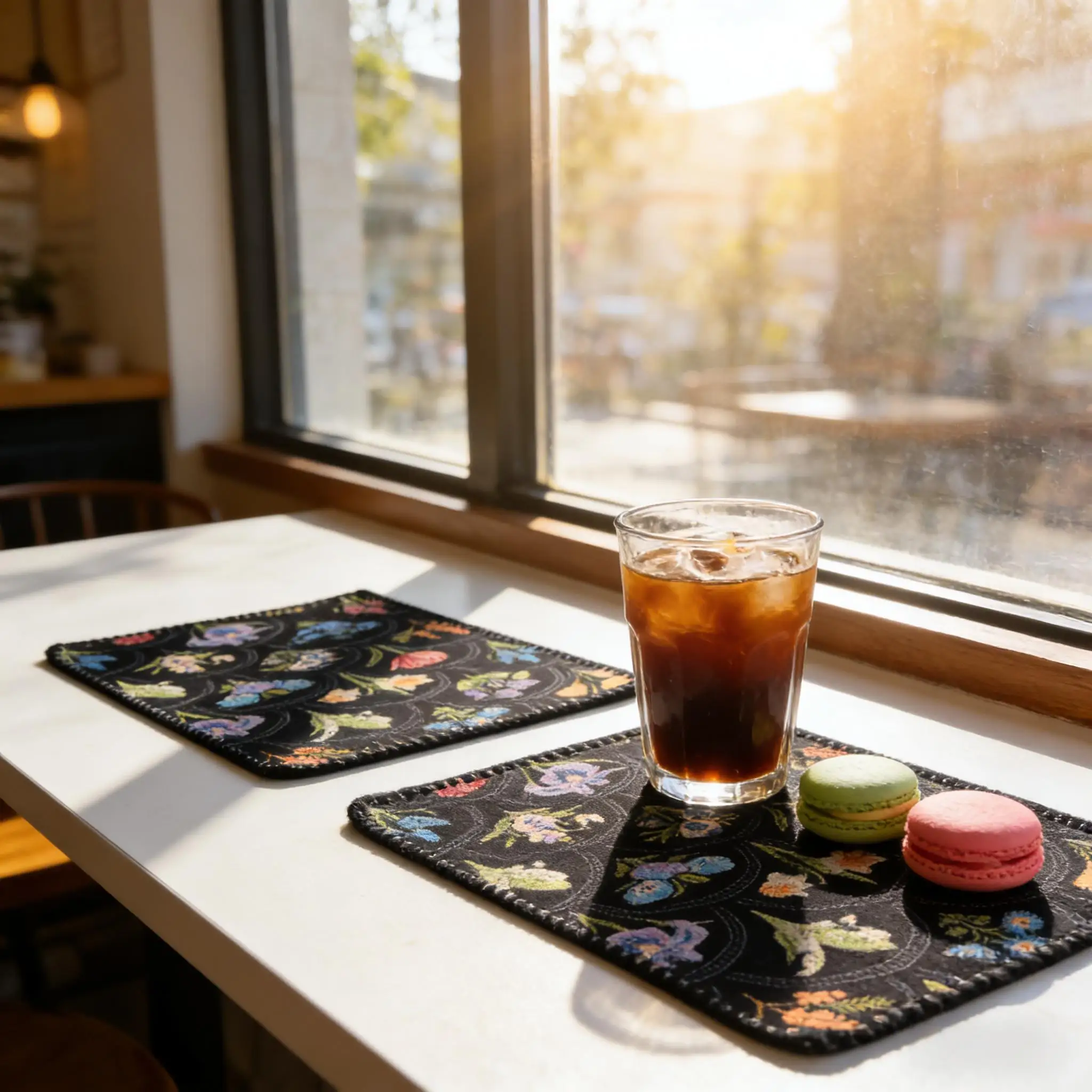 Premium Cotton Linen Placemats for Dining Table Woven Cloth Table Mats Heat-Resistant Washable Cotton Table Mats for Kitchen Tab thumbnail 5