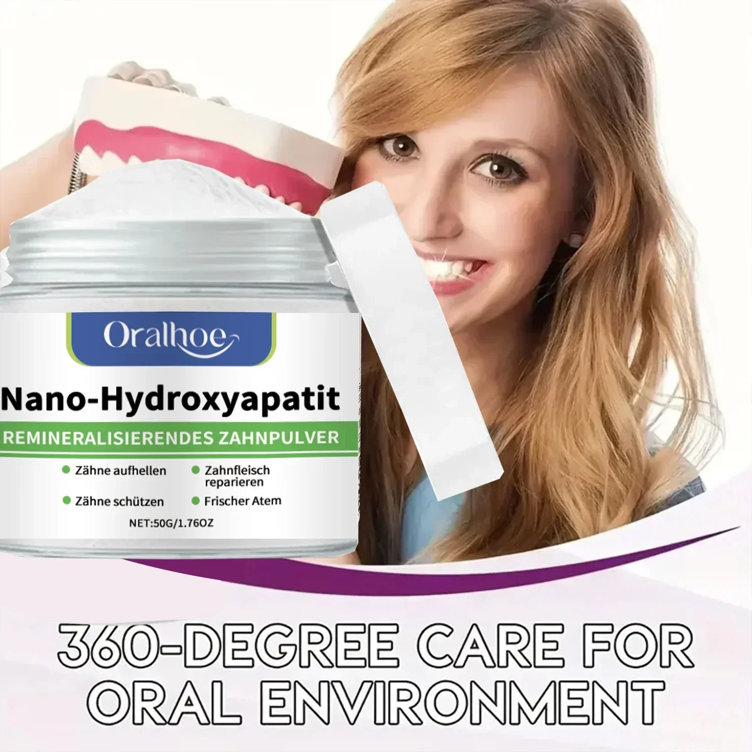 Teeth Whitening Powder Deep Cleaning for Men & Women  Brightening Yellow Teeth Removal Stain Cleaning Oral Hygiene Fresh Breat thumbnail 4