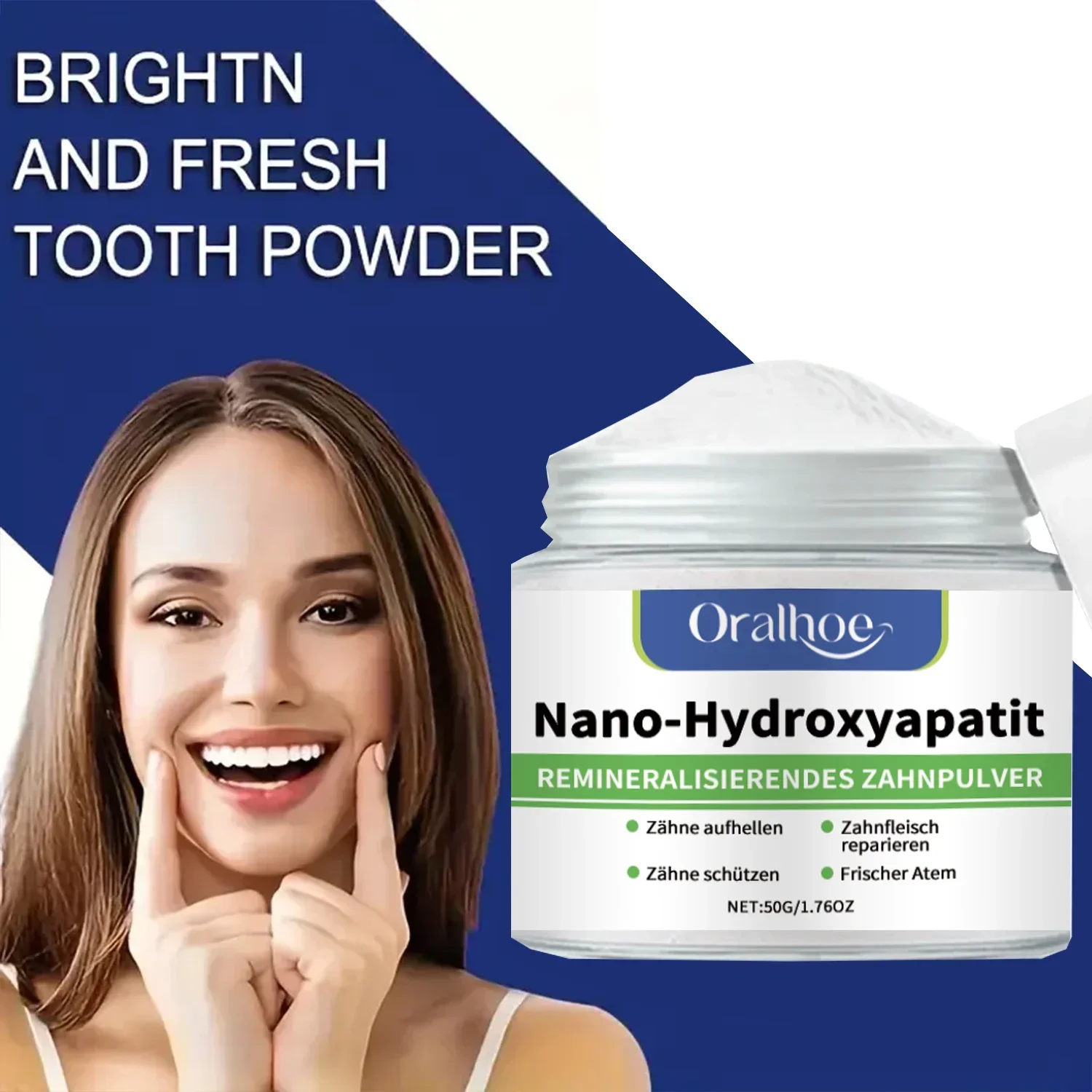 Teeth Whitening Powder Deep Cleaning for Men & Women  Brightening Yellow Teeth Removal Stain Cleaning Oral Hygiene Fresh Breat thumbnail 5