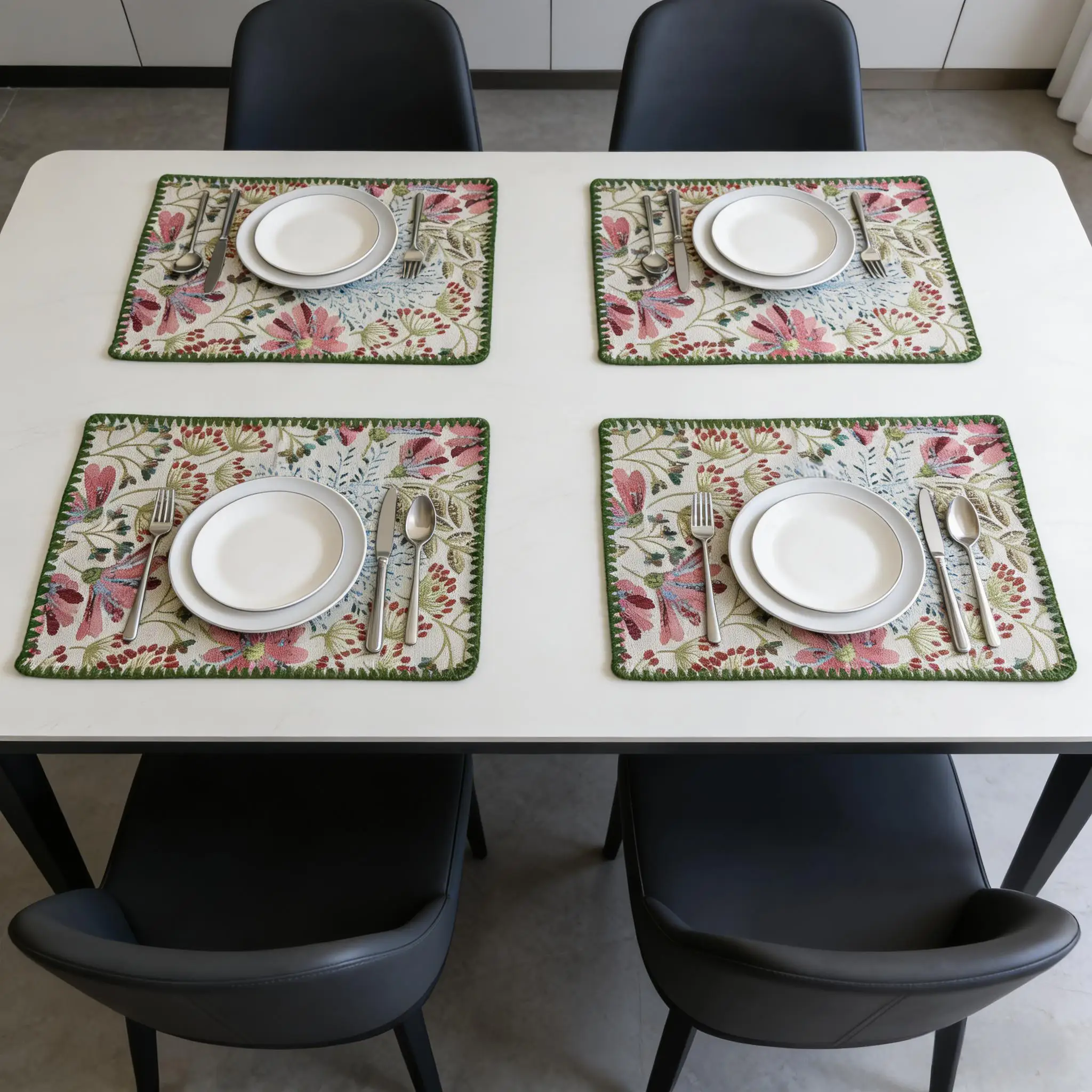 Cotton Linen Placemats Woven Cloth 30x45cm for Dining Table Kitchen Tabletop Place Mats thumbnail 3