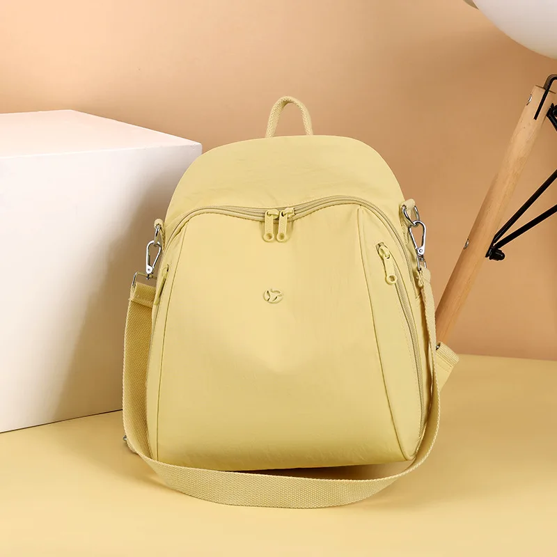 Women's Large Capacity Travel Backpack 2025 Autumn New Style Lightweight Nylon Double Shoulder Bag Casual Travel Leisure thumbnail 4
