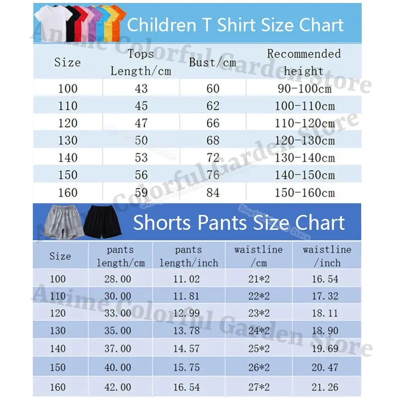 Sprunki 2pcs T-shirt Shorts Suit for Boys Girls Anime Cartoon Cute Short-sleeved Top Pants Set Children Summer Fashion Clothes thumbnail 6