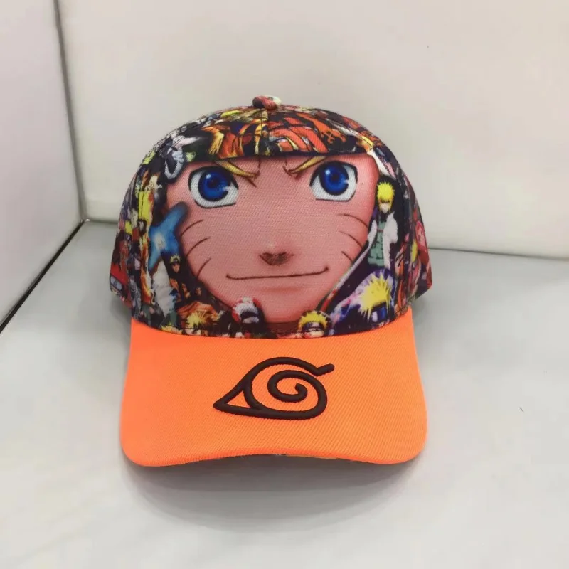 Naruto Anime Mascot Naruto Uchiha Family Red Cloud Cartoon Emblem Hat Embroidered Cotton Baseball Cap Fashion Hat Gift thumbnail 3