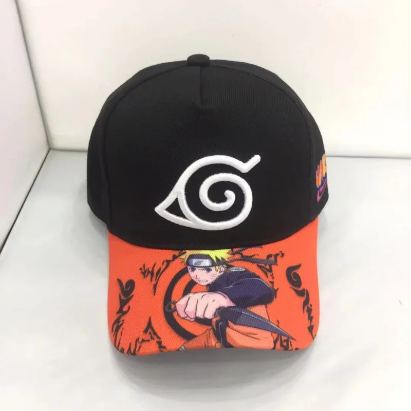 Naruto Anime Mascot Naruto Uchiha Family Red Cloud Cartoon Emblem Hat Embroidered Cotton Baseball Cap Fashion Hat Gift thumbnail 4