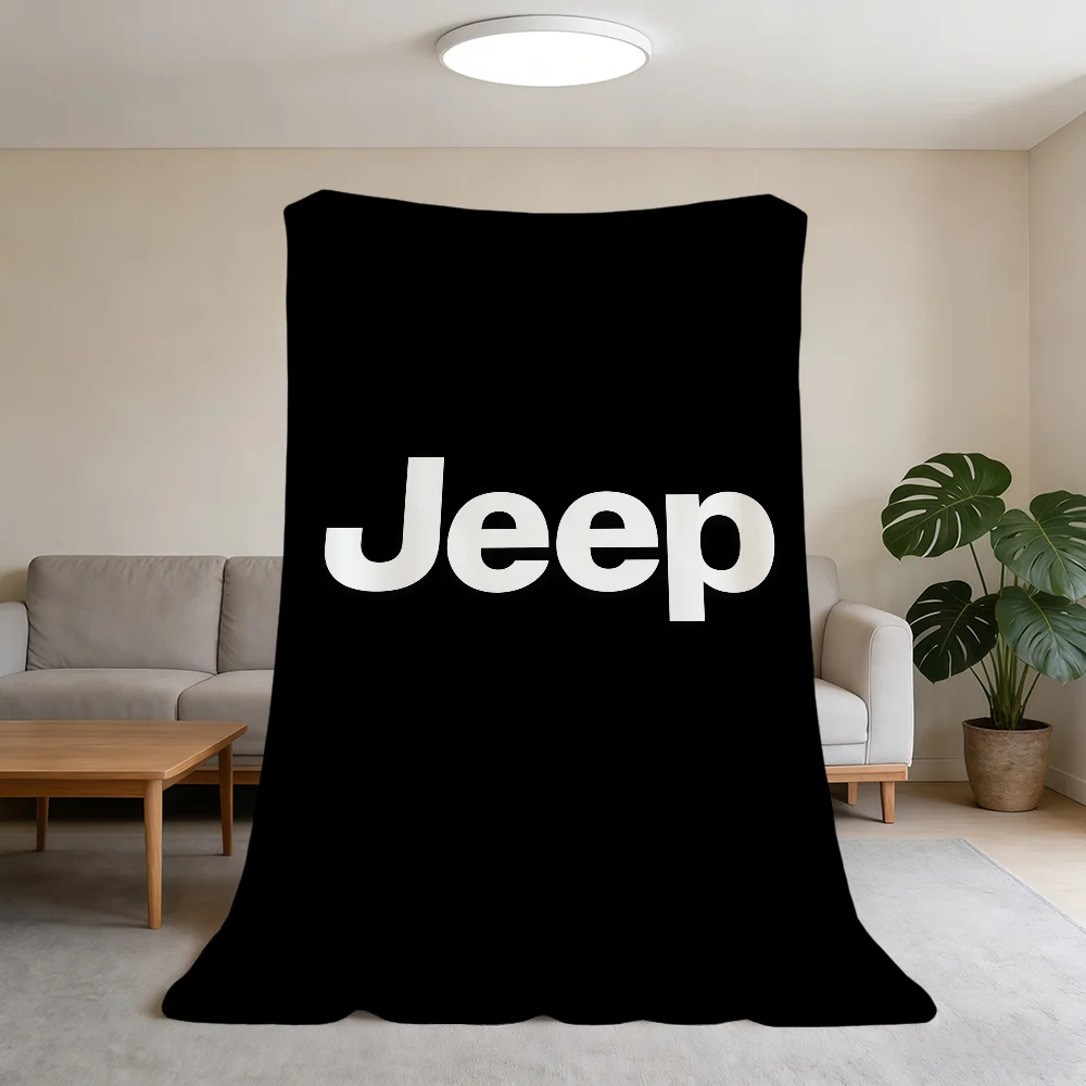 Blanket Super J-Jeep-ES Cool Warm Comfortable Logo Plush Throw Blanket Child Home Sofa Bedroom Car Gift thumbnail 6
