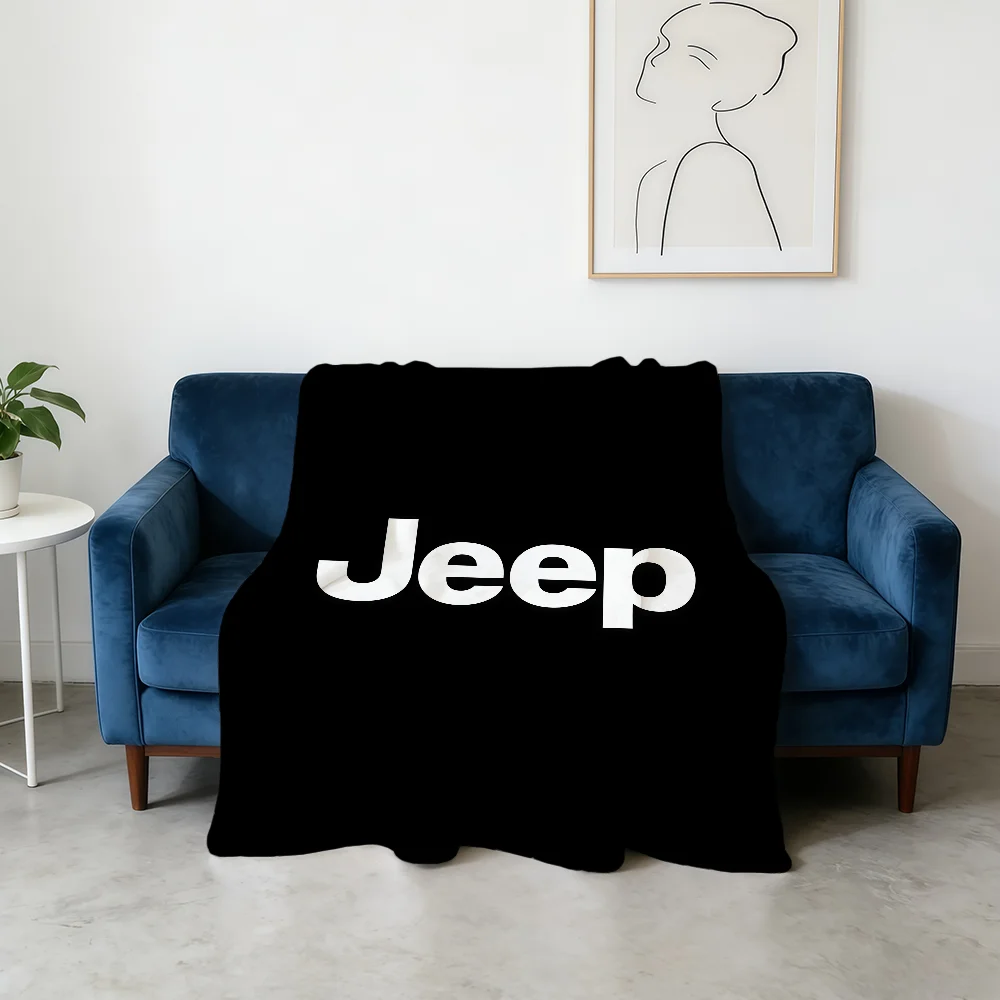 Blanket Super J-Jeep-ES Cool Warm Comfortable Logo Plush Throw Blanket Child Home Sofa Bedroom Car Gift thumbnail 3