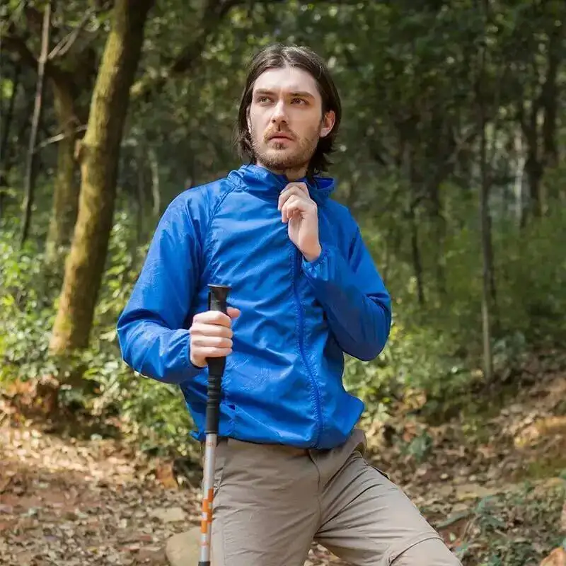 Men Women Waterproof Jacket Windbreaker Women Sun Protect Clothing Fishing Rain Wind Breaker Coat Camping Waterproof Jacket thumbnail 3