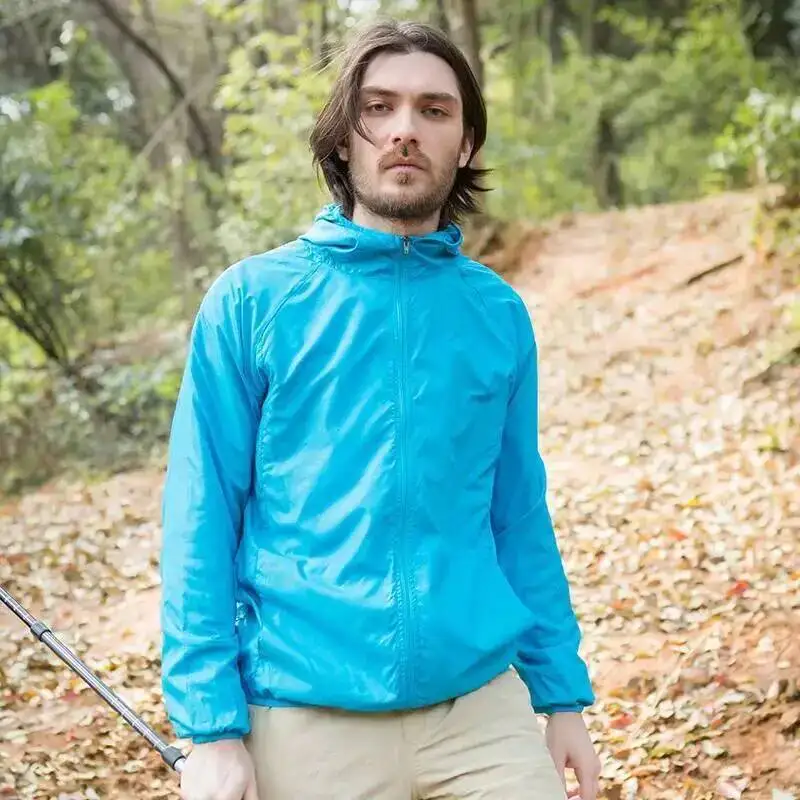 Men Women Waterproof Jacket Windbreaker Women Sun Protect Clothing Fishing Rain Wind Breaker Coat Camping Waterproof Jacket thumbnail 6