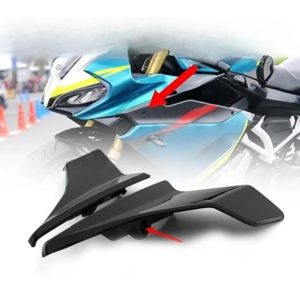 For CFMOTO CF250SR - Side Spoiler Wings and Fixed Winglet Fairing Deflector, Motorcycle Parts for Styling and Aerodynamics thumbnail 3