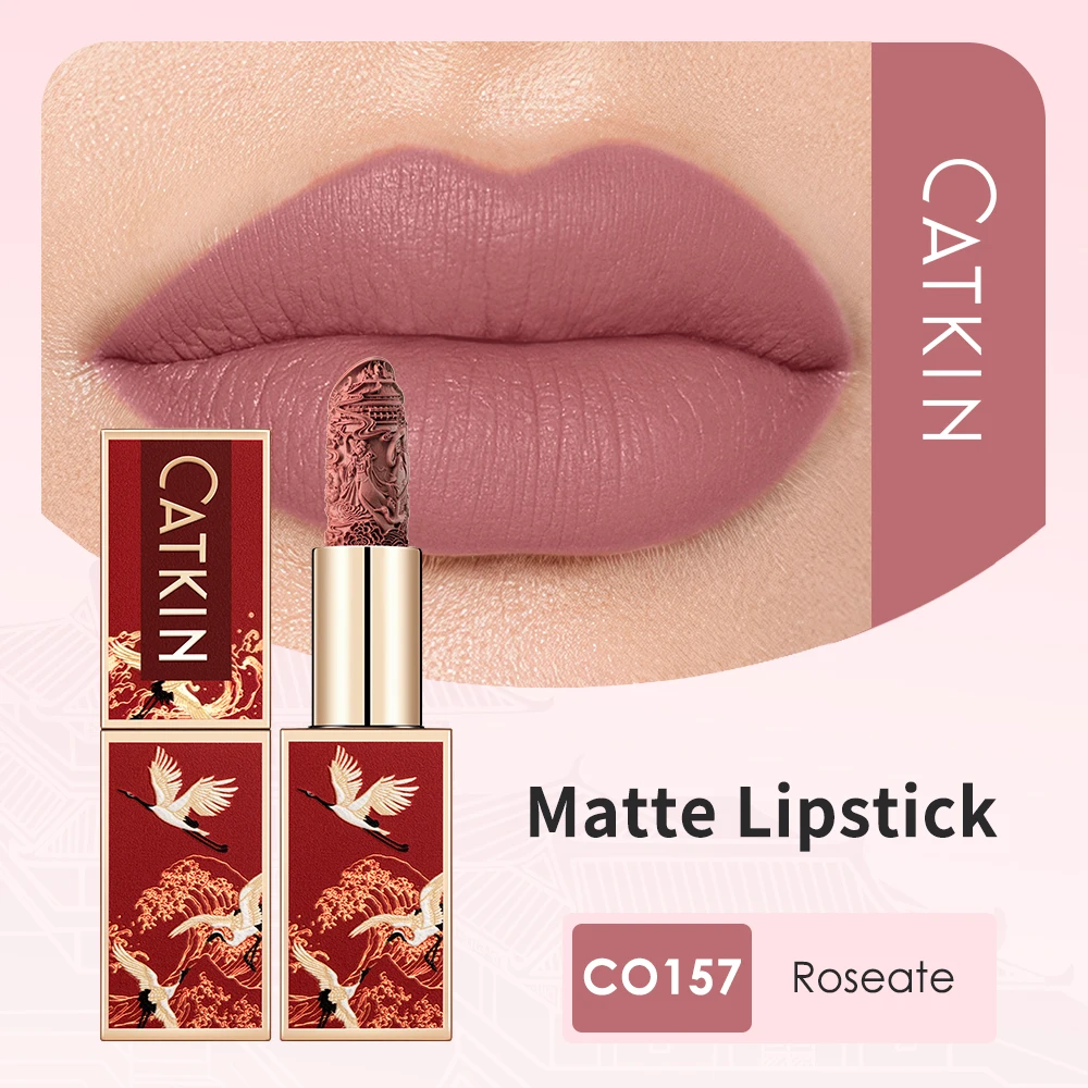 CATKIN Makeup Velvet Matte Lipstick, Hydrating Satin Long Lasting lipstick with Smooth and Creamy Texture thumbnail 2