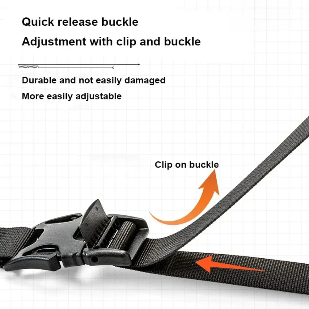 1Pcs Adjustable 18.5-49.5cm Luggage Straps Outdoor Hiking Travel Backpacking Straps Wear-resistant Buckle Fixed Packing Straps thumbnail 5