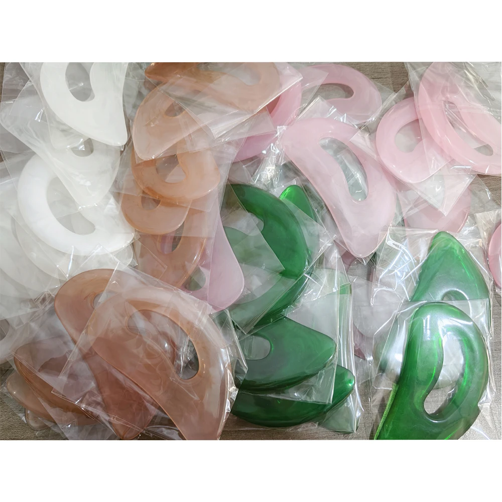 1PC ABS Resin GuaSha Board Facial Body Massage Tool for Face Body Skin Care Anti-Aging Relaxation Beauty Skincare Scraping Tools thumbnail 6