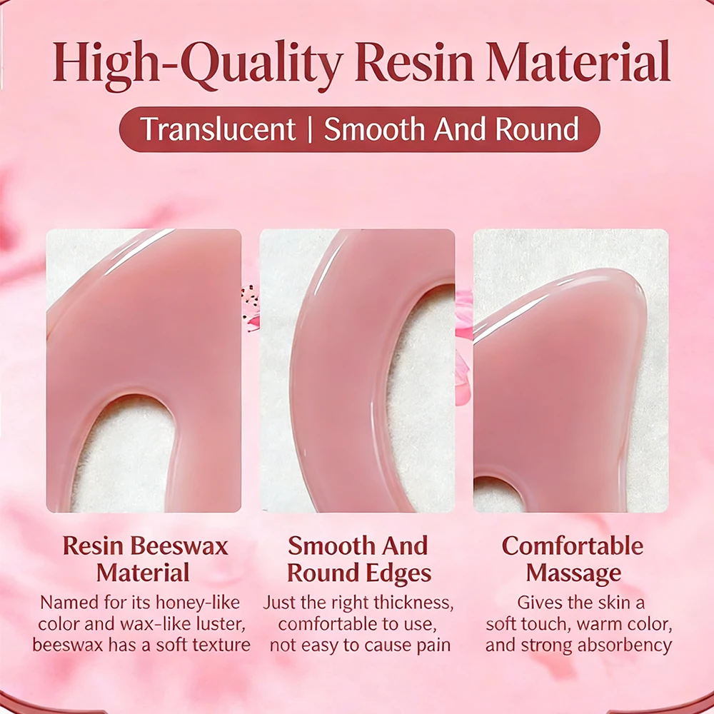 1PC ABS Resin GuaSha Board Facial Body Massage Tool for Face Body Skin Care Anti-Aging Relaxation Beauty Skincare Scraping Tools thumbnail 3
