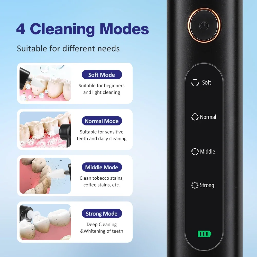 Multifunctional Electric Teeth Polisher Tooth Cleaning Tool Teeth Stains Cleaner Oral Care Brush for Daily Use thumbnail 5