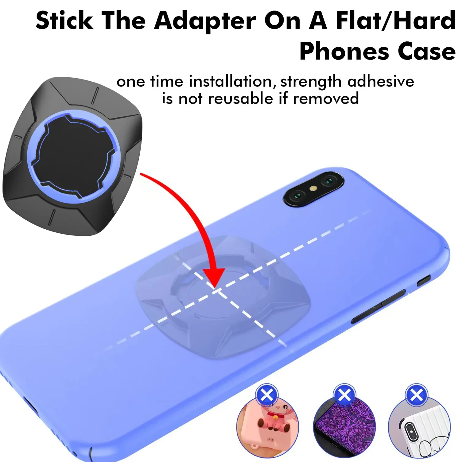 Motorcycle Phone Mount, Anti-Shake Bike Cell Phone Holder with Vibration Dampener, Quick Release Attach/Detach thumbnail 3