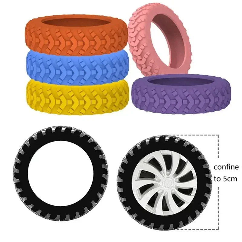 8pcs Reduce Noise Trolley Box Casters Cover Silicone Suitcase Wheels Protection Cover Reduce Noise Travel Luggage Caster Shoes thumbnail 5