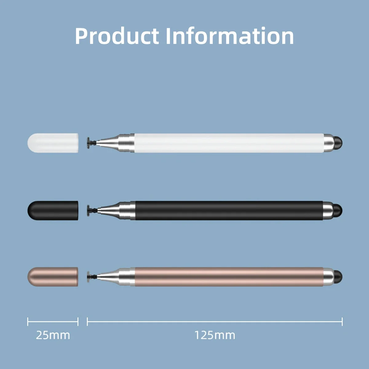 Universal 2 In 1 Stylus Pen For iOS Android Touch Pen Drawing Capacitive Pencil For iPad Samsung Xiaomi Tablet Smart phone thumbnail 6