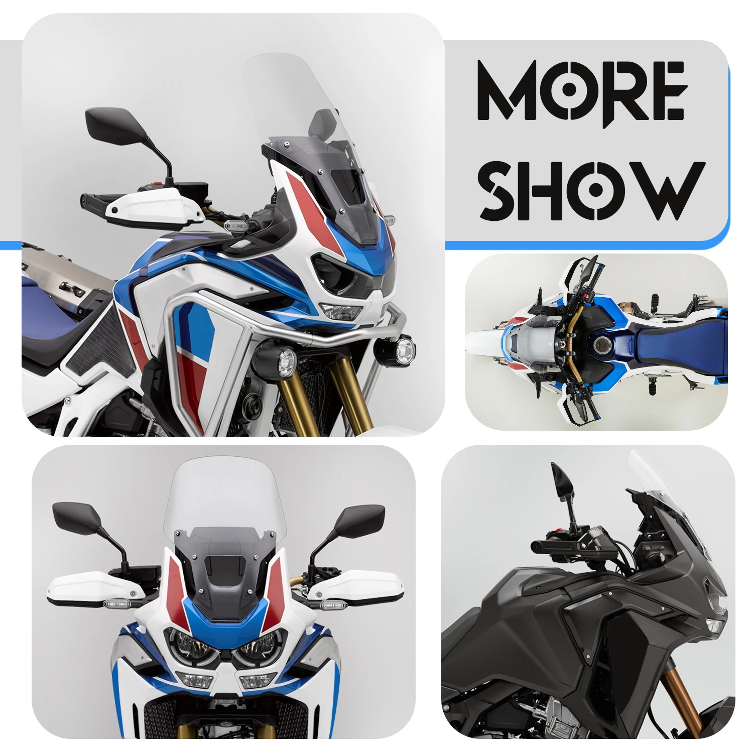Handguard for Honda CRF1100L Africa Twin Adventure Sports 2020-2024 Hand Guard Screen Shield Cover for Honda XADV750 2021-2025 thumbnail 5
