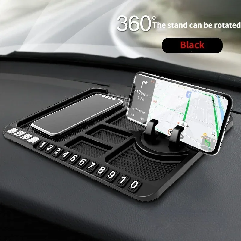 Multi-Functional Car Anti-Slip Mat Auto Phone Holder Non Slip Sticky Anti Slide Dash Phone Mount Silicone Dashboard Car Pad Mat thumbnail 2