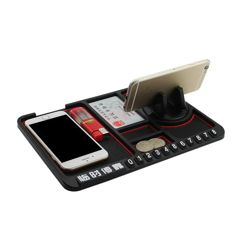 Multi-Functional Car Anti-Slip Mat Auto Phone Holder Non Slip Sticky Anti Slide Dash Phone Mount Silicone Dashboard Car Pad Mat thumbnail 4