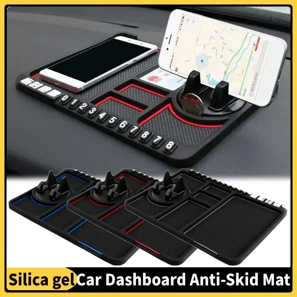 Multi-Functional Car Anti-Slip Mat Auto Phone Holder Non Slip Sticky Anti Slide Dash Phone Mount Silicone Dashboard Car Pad Mat thumbnail 5