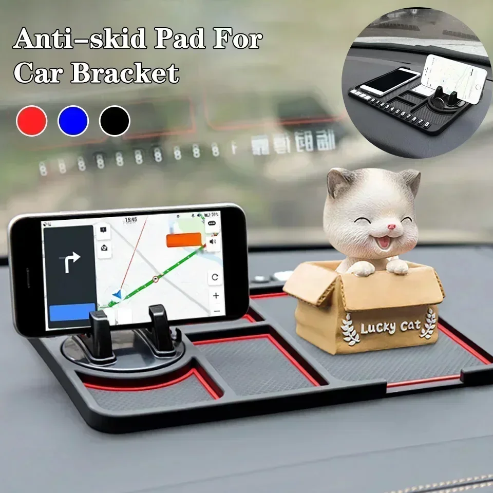 Multi-Functional Car Anti-Slip Mat Auto Phone Holder Non Slip Sticky Anti Slide Dash Phone Mount Silicone Dashboard Car Pad Mat thumbnail 6