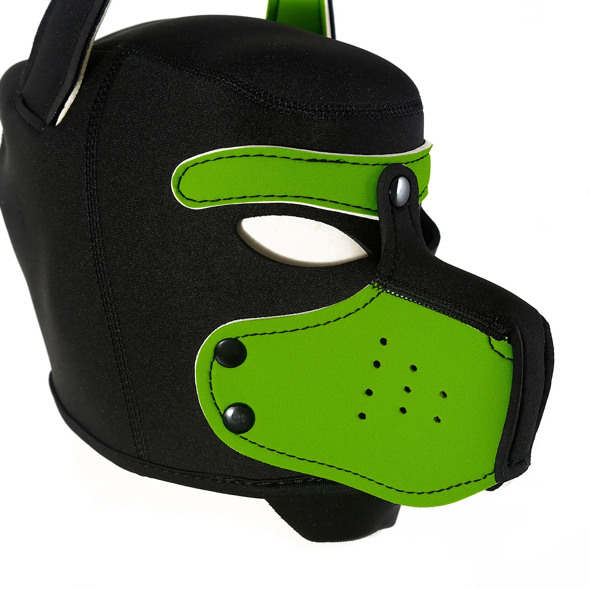 BDSM Large Size Puppy Hood Full Head Mask Dog Cosplay with Ears for Women Role Play Costume Party Fancy Dress Accessory thumbnail 5