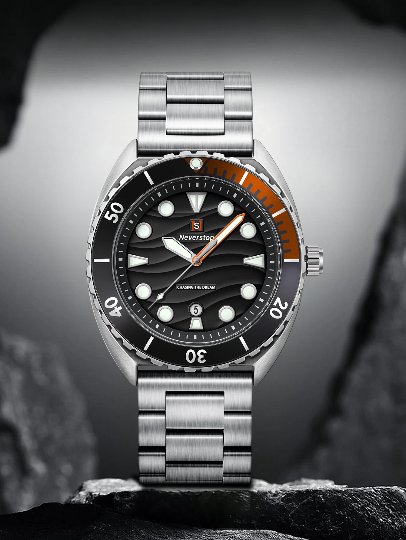 Men's Quartz Watch with Steel Band – Minimalist & Fashionable, Designer-Inspired, Premium Luxury Style thumbnail 2