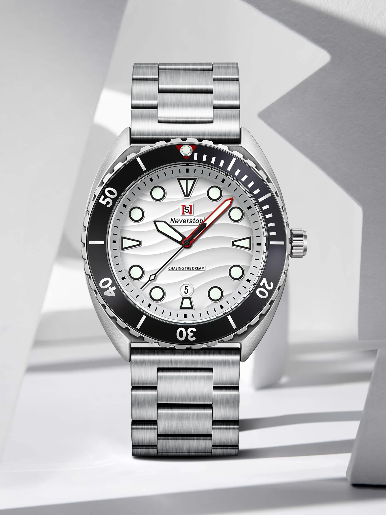 Men's Quartz Watch with Steel Band – Minimalist & Fashionable, Designer-Inspired, Premium Luxury Style thumbnail 4