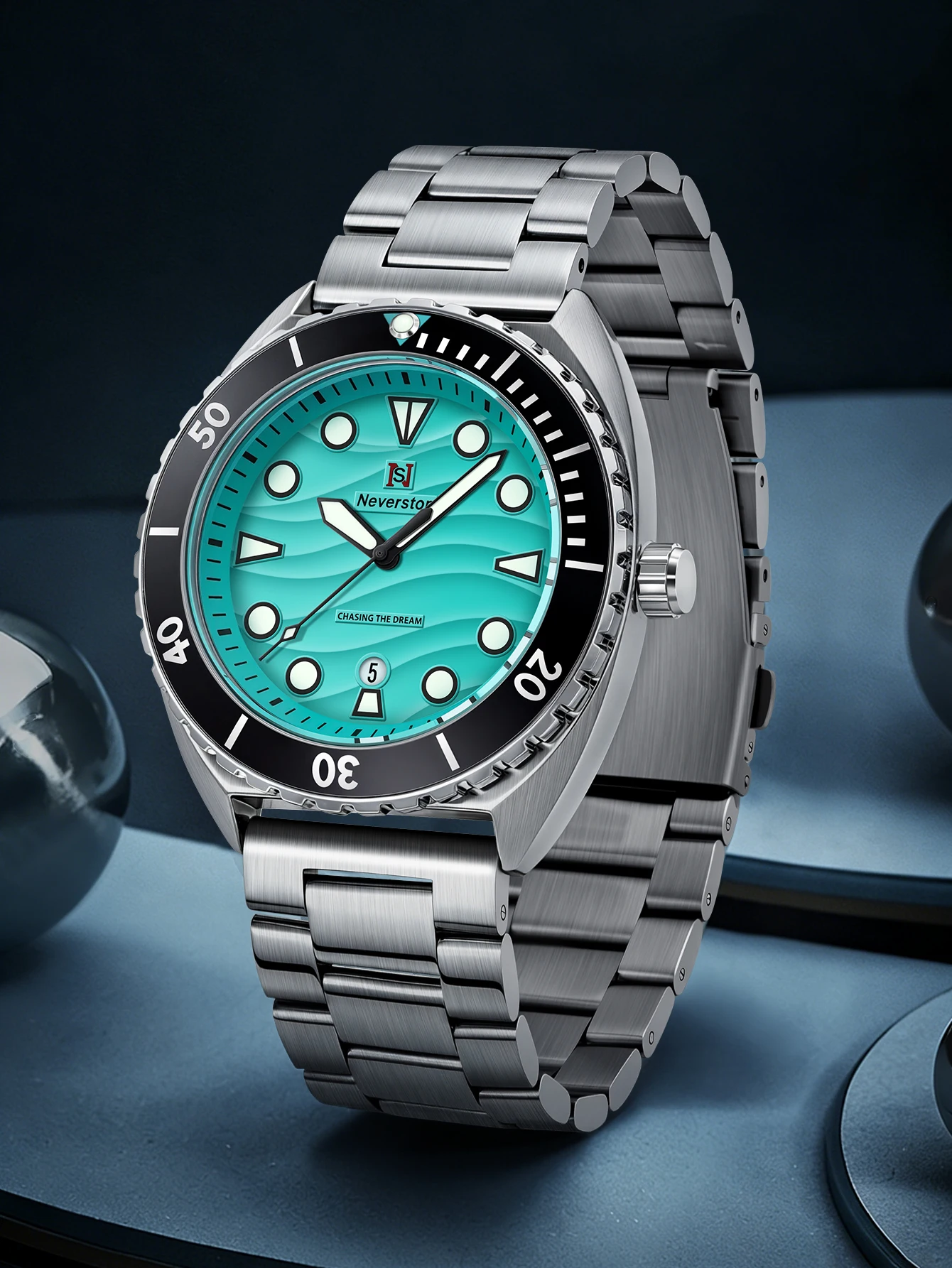 Men's Quartz Watch with Steel Band – Minimalist & Fashionable, Designer-Inspired, Premium Luxury Style thumbnail 6