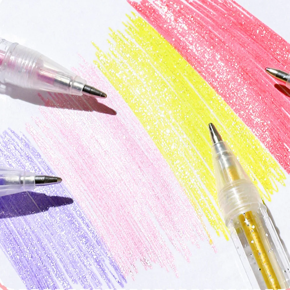 Glitter Pen Set Color Sparkling Gel Neutral Pen for Journaling and scrapbooking thumbnail 5