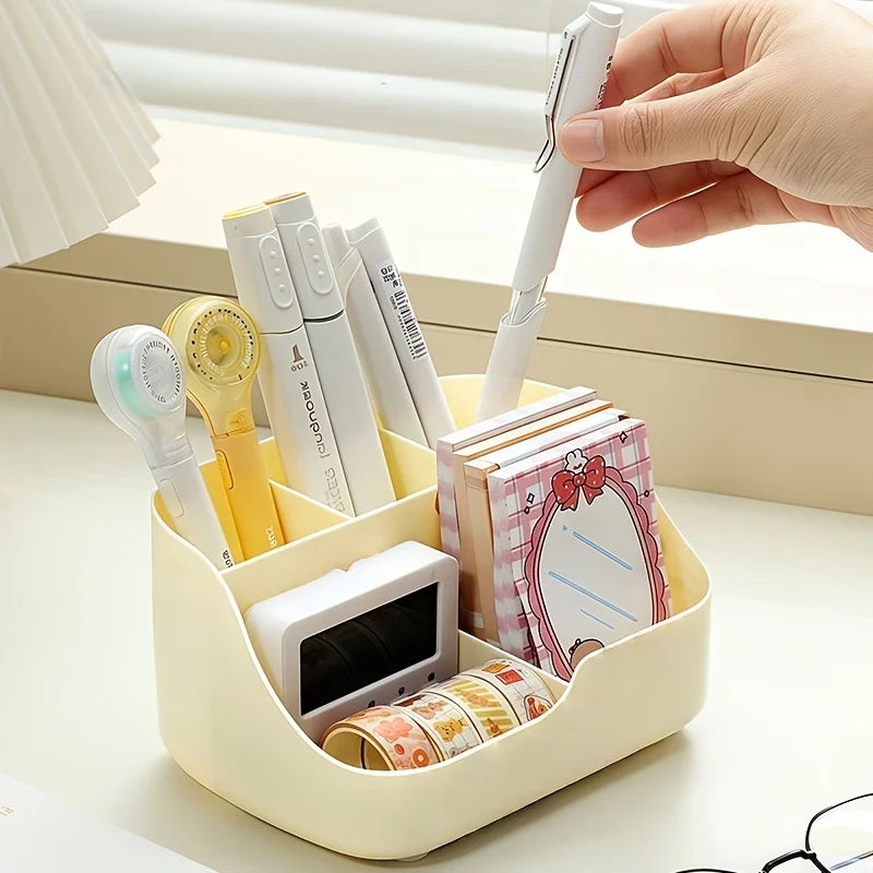 A Five-Compartment Desk Organizer And Drawer Storage Box, Multifunctional Office Pen Holder, Large-Capacity Desktop Storage Box thumbnail 2
