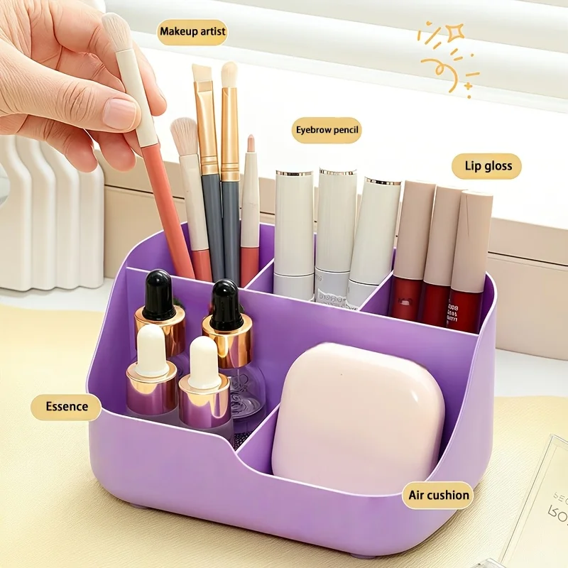 A Five-Compartment Desk Organizer And Drawer Storage Box, Multifunctional Office Pen Holder, Large-Capacity Desktop Storage Box thumbnail 4